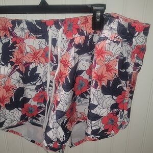 Columbia Athletic Shorts with Vibrant Floral Design